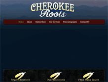 Tablet Screenshot of cherokeeroots.com